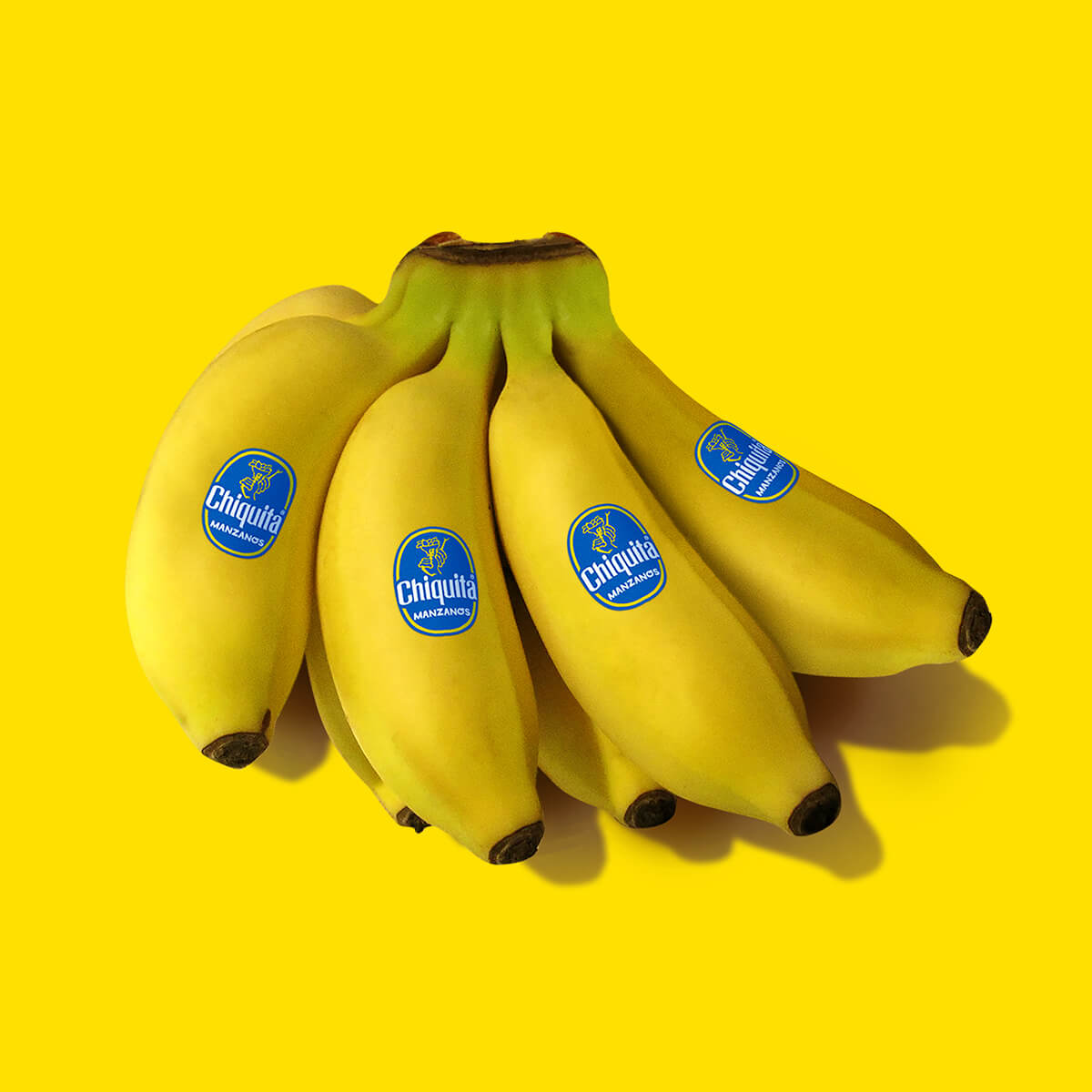 Bananos Manzanos Chiquita Compactas Más Dulces Fruta Fresca Chiquita