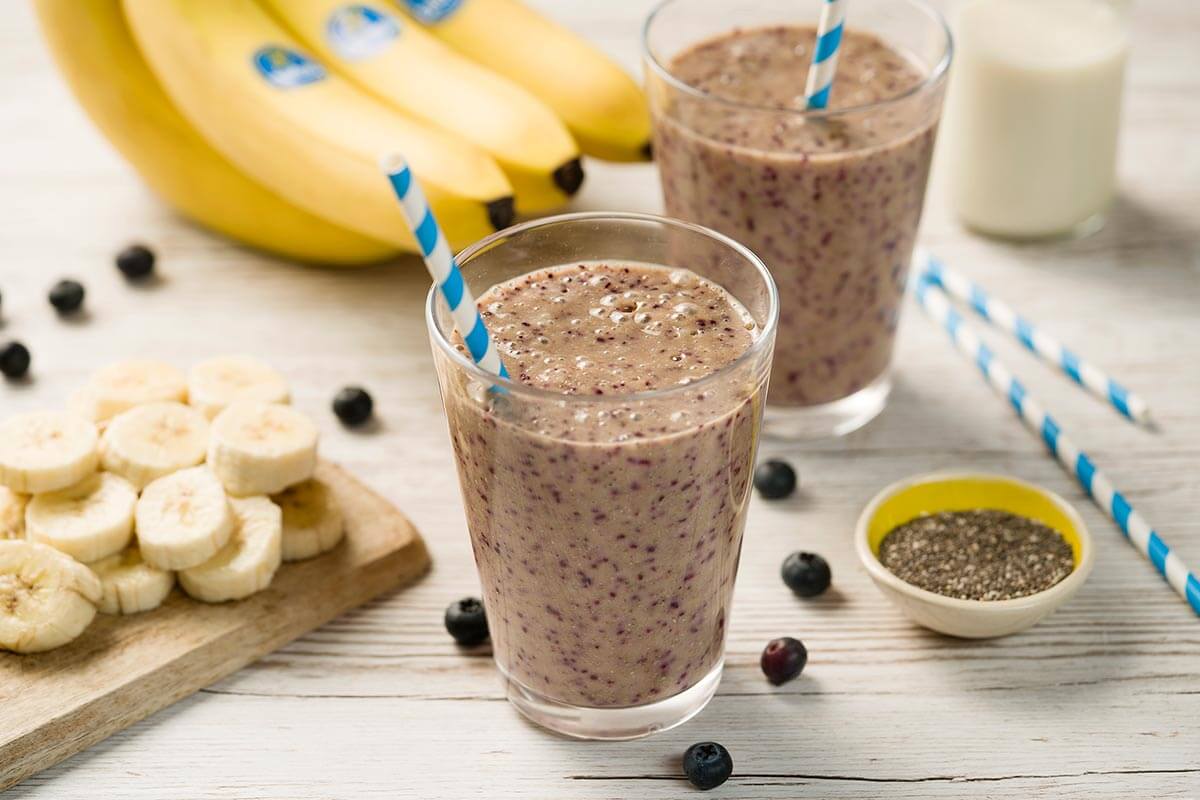 Banana, Blueberry and Chia Smoothie
