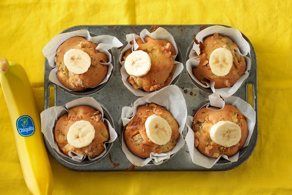 Banana walnut muffins