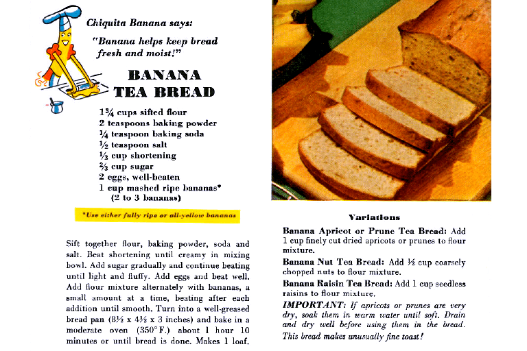 Blast to the past with Chiquita for National Banana Bread Day