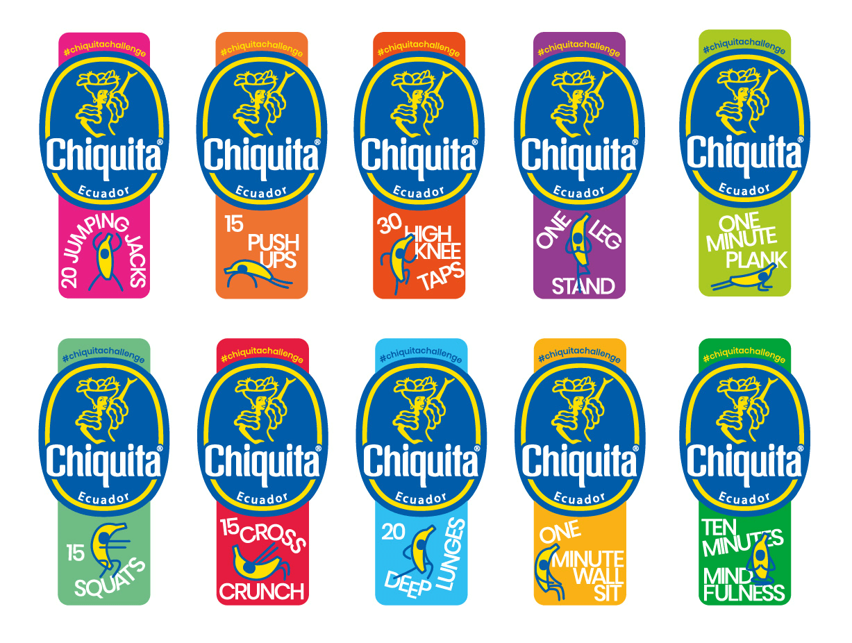 Chiquita Launches Fitness Stickers to Boost Health and Wellness - 1