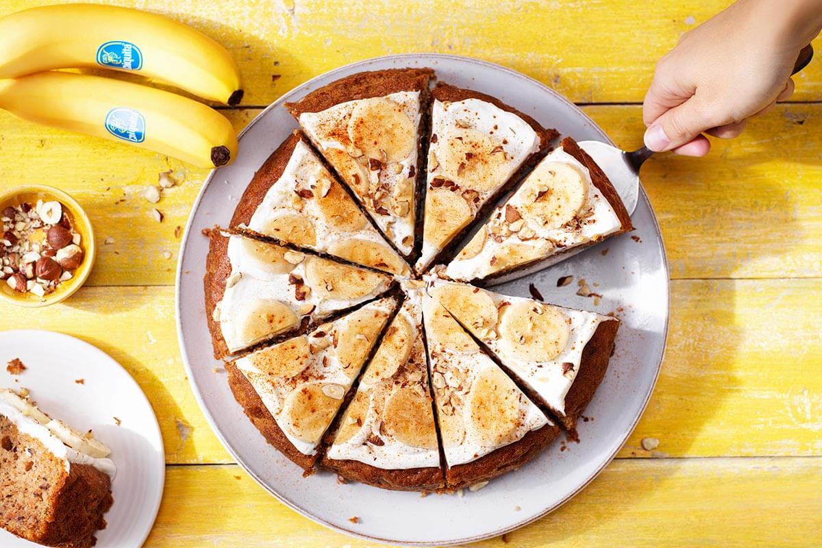 Healthy Chiquita Banana carrot cake