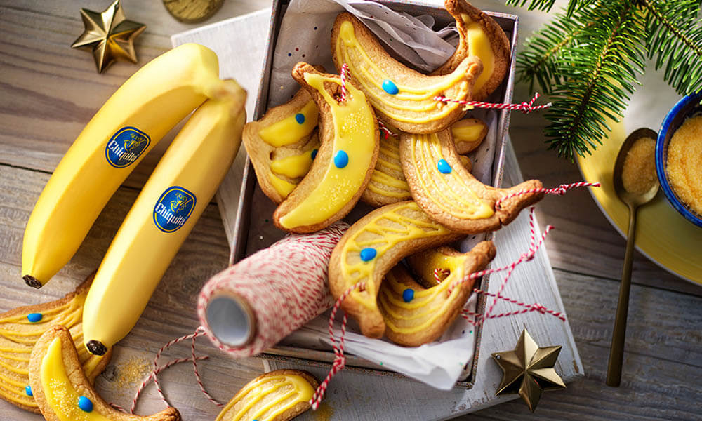 Christmas Chiquita banana cookies