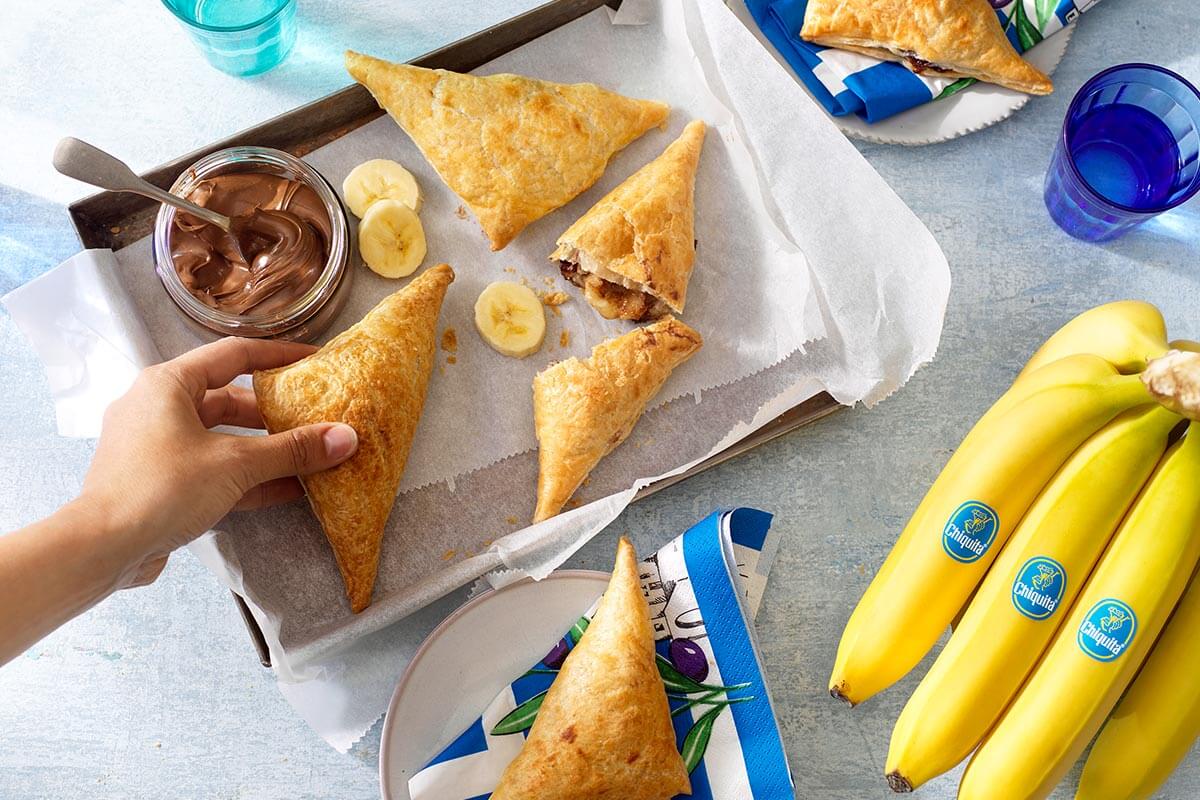 Quick chocolate Chiquita banana greek calzone with nuts | Chiquita Recipes