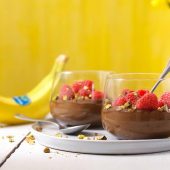 Sugar-free chocolate Chiquita banana mousse