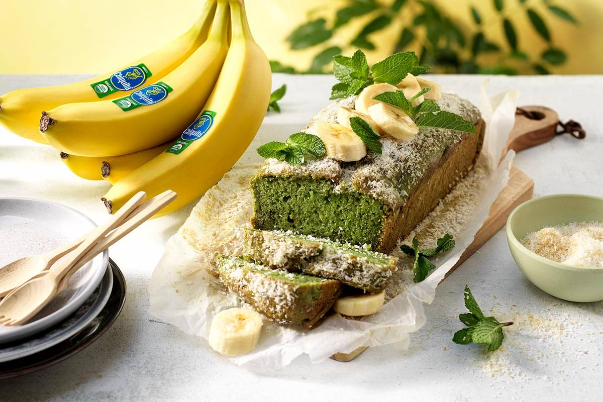 Vegan pandan organic Chiquita banana bread