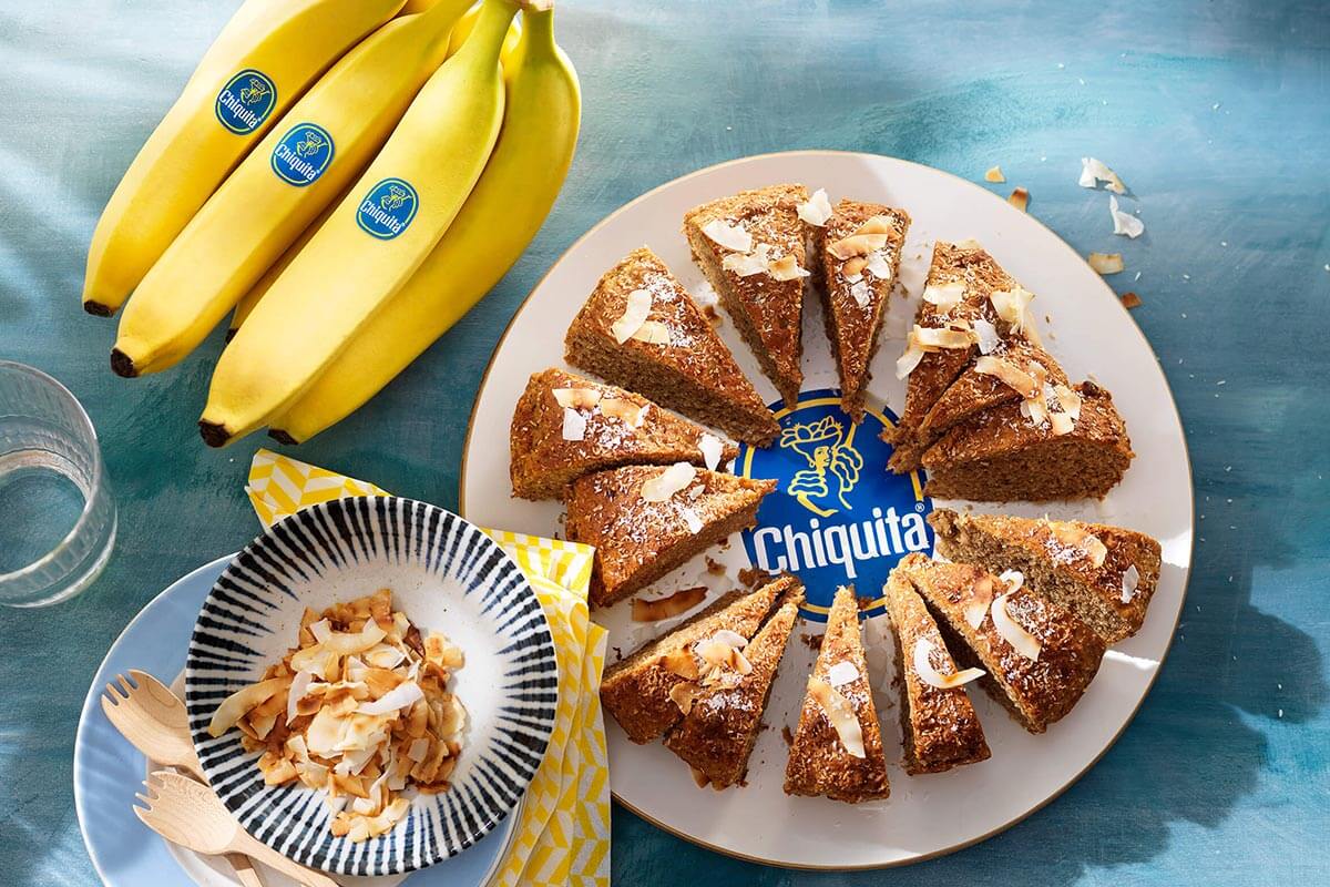 Vegan Chiquita banana coconut bread