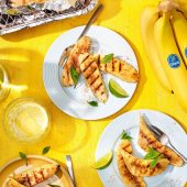 Cinnamon grilled Chiquita bananas BBQ