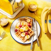 Vegan Chiquita Banana Bread Waffles