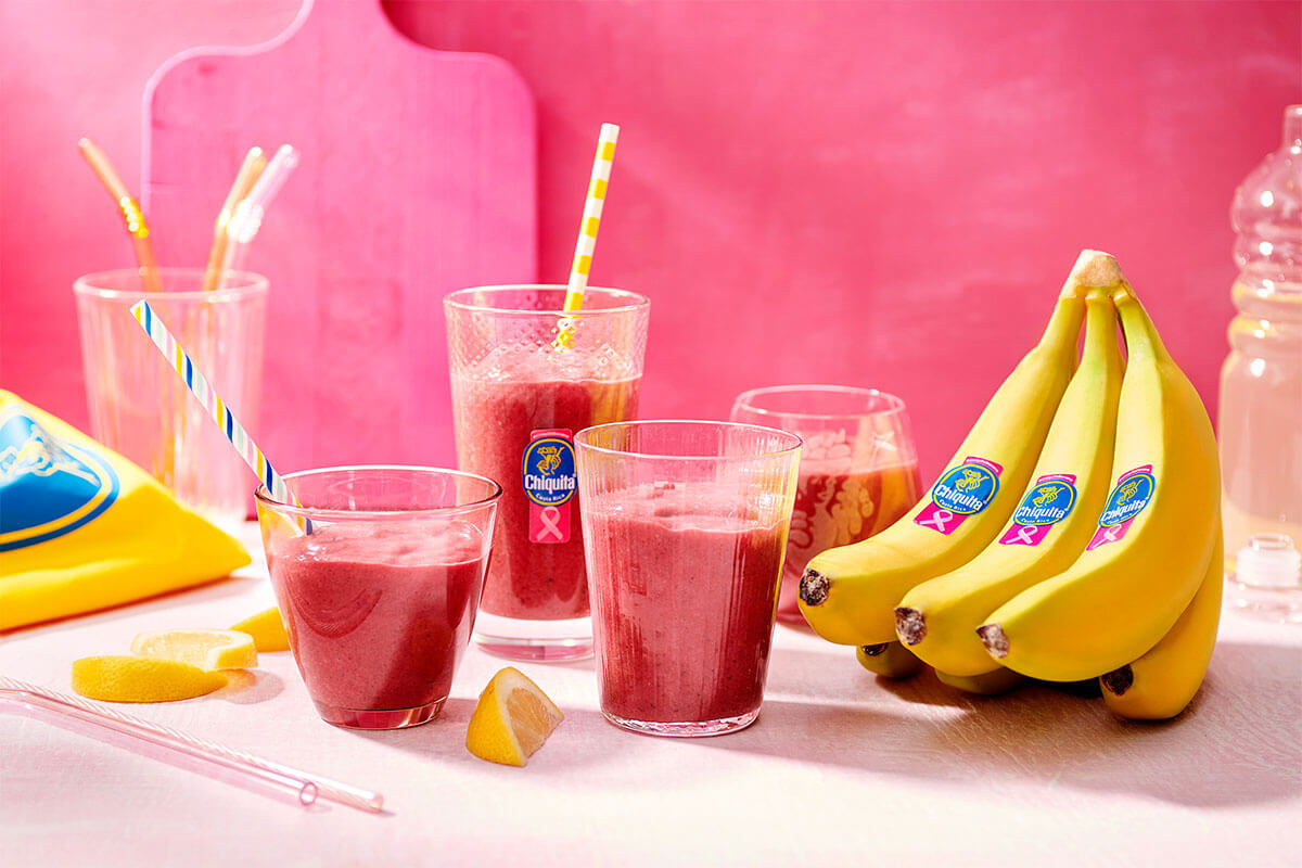 Chiquita banana smoothie with carrots beetroot cucumber