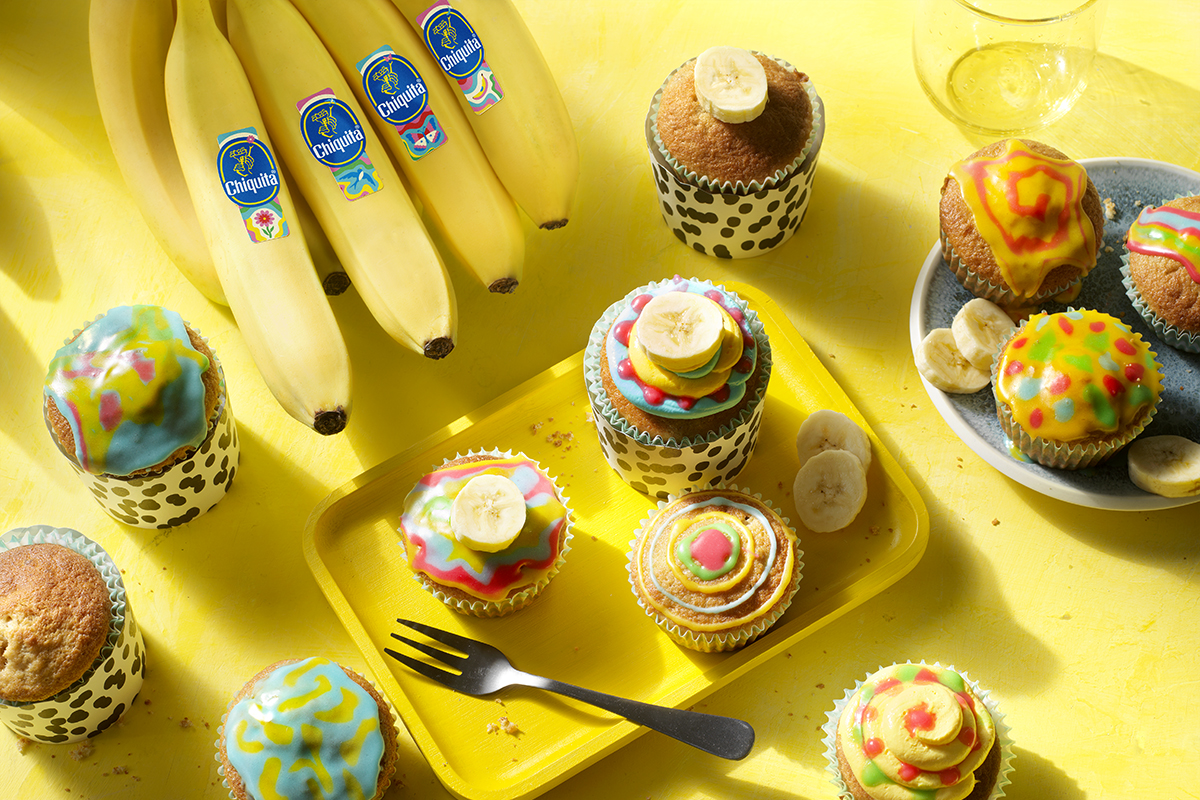 Artsy Chiquita Banana Cupcakes