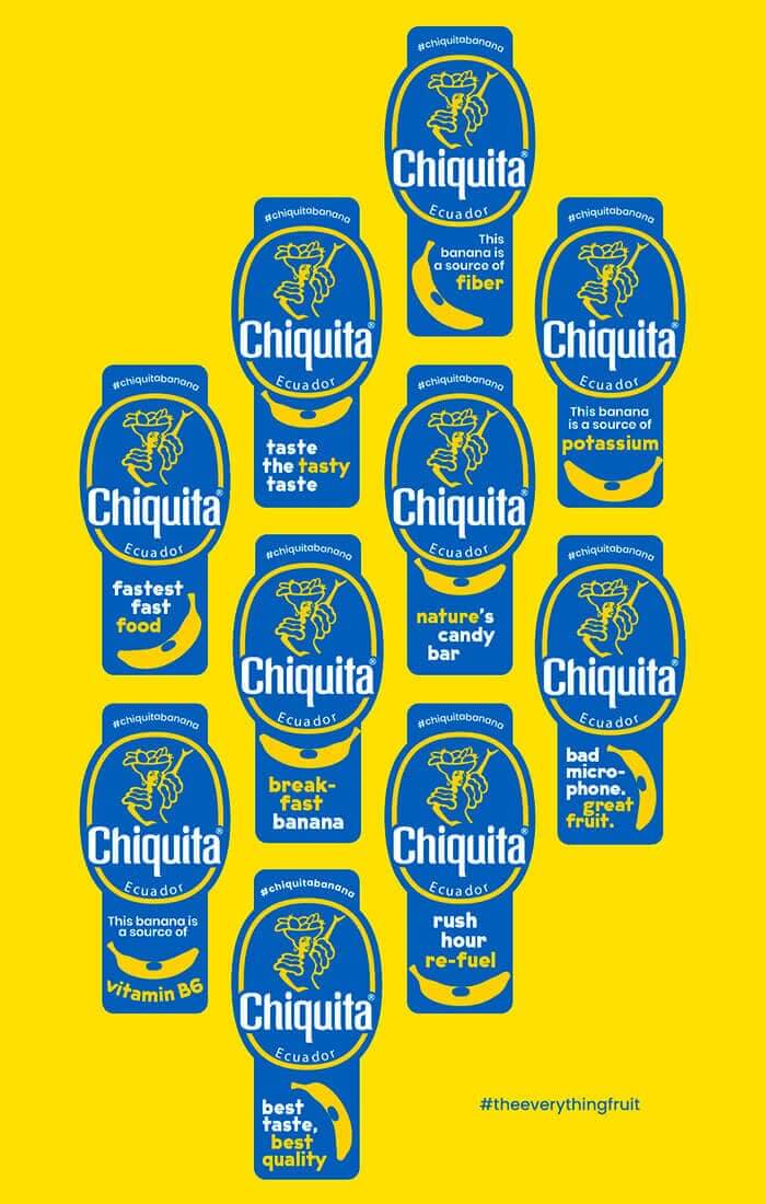 Chiquita Banana The Everything Fruit Stickers