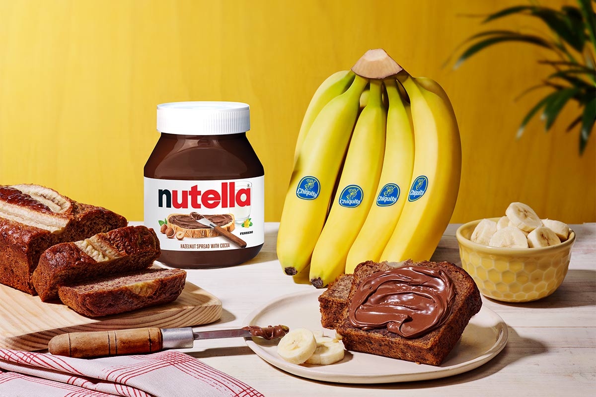 Signature Chiquita® banana bread with Nutella®