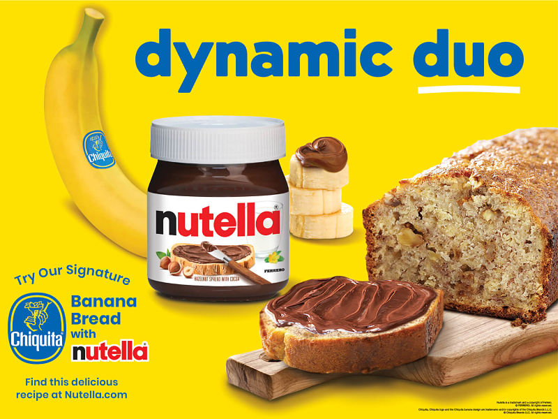 Chiquita Teams Up With Nutella® For An A-Peeling Collaboration