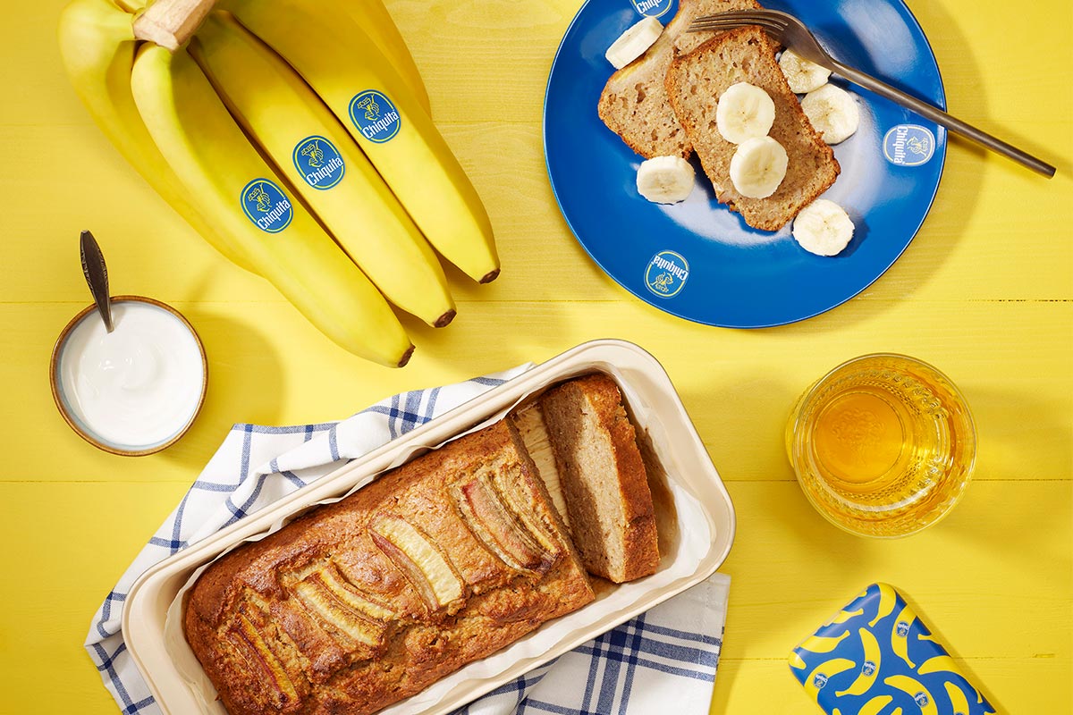 Wholegrain banana bread for Dash diet By Chiquita