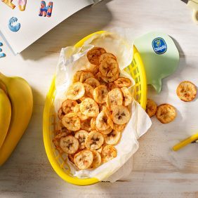 Lightly Salted Air-Fryer Banana Chips Snack