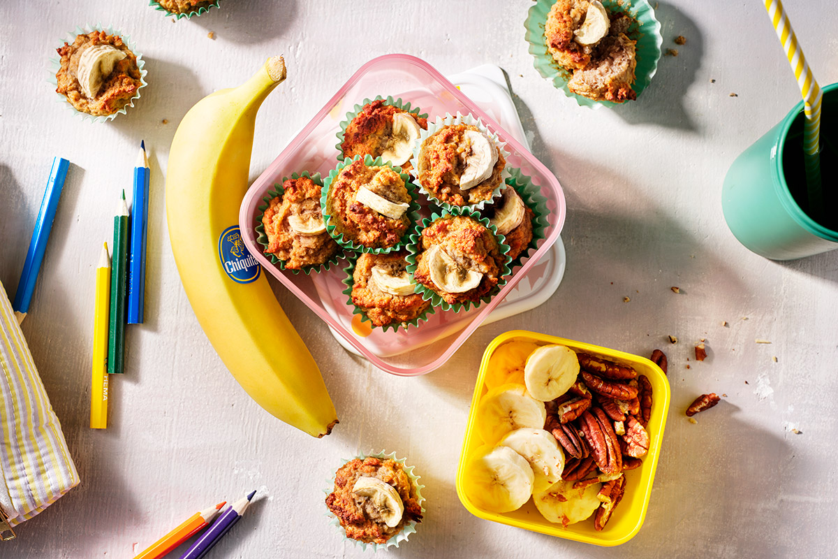 Healthy Mini Yoghurt/Banana Muffins