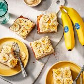 Potluck’ Banana/Orange Cake with Coffee Frosting