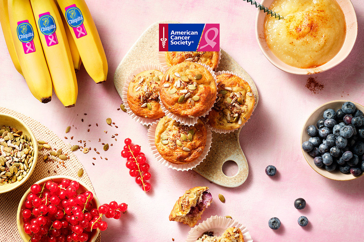 Chiquita banana and blueberry breakfast muffins