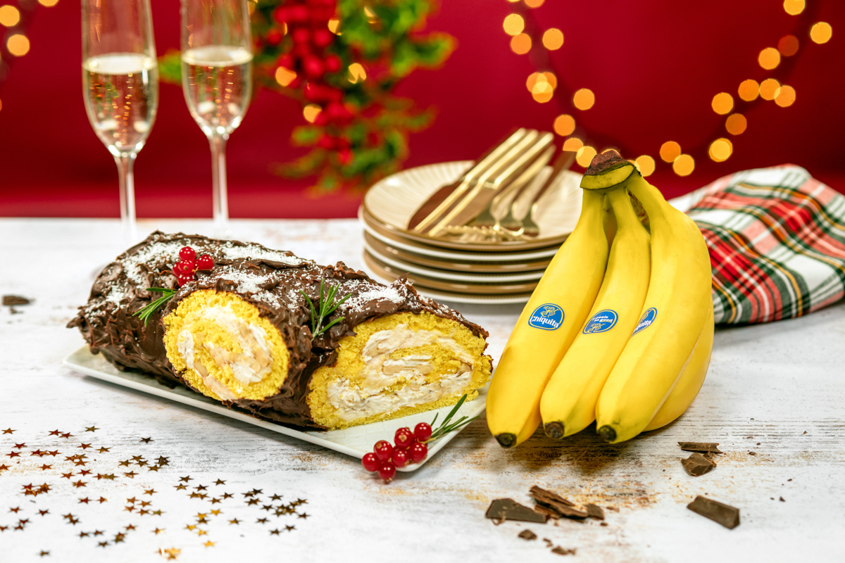 Chiquita Banana holiday Yule log